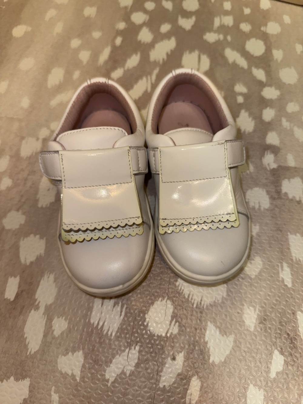 Jacadi white Girls lace patent Sneakers